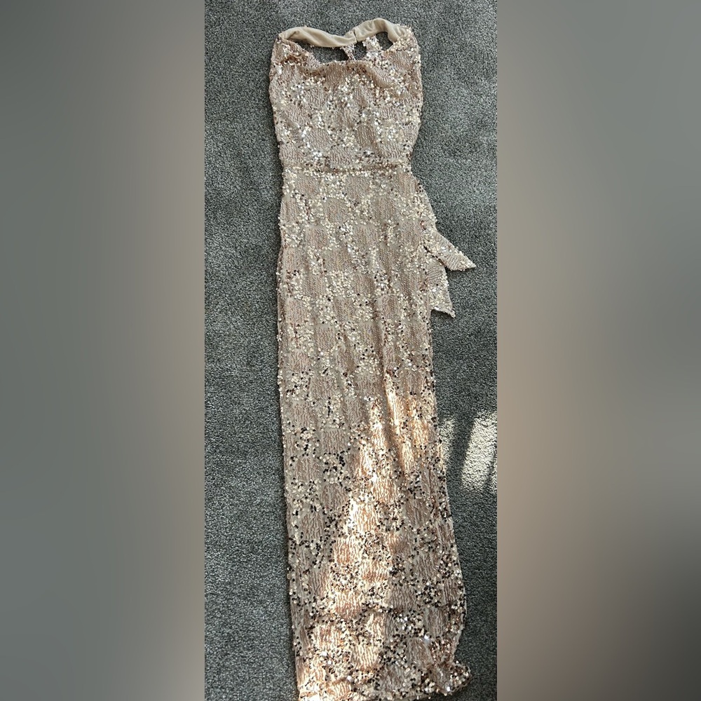 Heartloom Rose Gold Sequin Dress